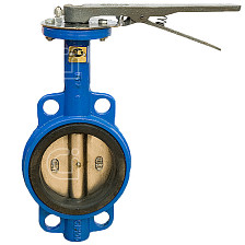 Затвор поворотный дисковый ручной 125