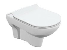 Унитаз подвесной Cersanit CITY New Clean с сиденьем SLIM микролифт,быстросъмное, безободковый