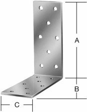 Уголок крепежный 75х75х40мм 13 винтов 71084000