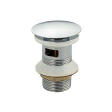 Выпуск для раковины с переливом автомат MAGNUS нержавеющая сталь/хром 0606