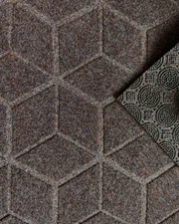 Коврик влаговпитывающий 80х120 SHAHINTEX Практик Соты мокко 02s