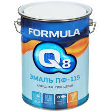 Эмаль ПФ-115 черная (10кг) Formula Q8