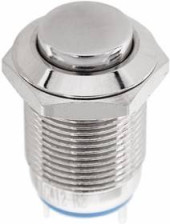 Кнопка антивандальная d12 250В б/фикс (2с) (ON)-OFF