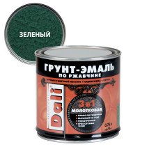 Грунт-эмаль по ржавчине молотковая зеленая (0,75л) Dali