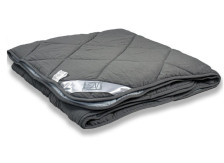 Одеяло Альвитек лебяжий пух/микрофибра FLUFFY DREAM Графит/грейс облегчен Плотность: 200гр, 1,5 сп