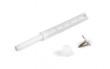 Амортизатор с толкателем скрытое крепление белый AMF15