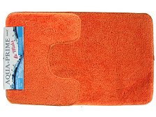 Комплект ковриков для ванных комнат  AQUA-Prime Be'Maks из 2 шт 50х80/40х50см 590 18мм (оранжевый) 1/28