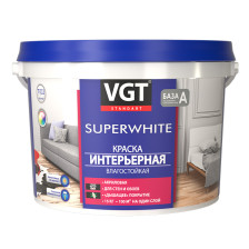 Краска ВД-АК-2180 "Superwhite" интерьерная влагостойкая (1,5кг) ВГТ