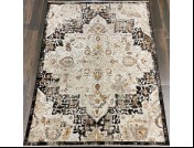 Ковер OLBIA дизайн A1168B 0,8х1,5м white-black