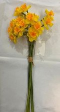 Цветок искуственный Нарциссы 50см желтые 993-0591