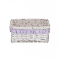 Корзина стеллажная "Лаванда", белый Размер: Д340 Ш250 В150, Цвет: Белый