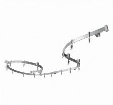 Карниз гибкий для штор ЛАЙТ 3,5м, комплект, БЕЛЫЙ