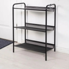 Подставка для обуви "Женева 13" 3 полки Черный