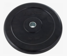 Диск обрезиненный STARFIT BB-202 10 кг, d=26 мм , стальная втулка черный