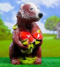 Фигура Барсук коричневый 41х23х42см