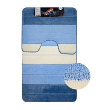 Коврики для ванной комнаты CАНАКС Silver (2шт) 60х100см 50х60см синий 00203