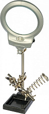 Держатель "третья рука" с лупой х2.5 (ZD-10M)(CT293 Led) 12-0253