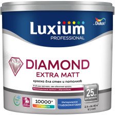 Краска интерьерная Diamond Extra Matt глубокоматовая BC (2,25л) Dulux / Luxium