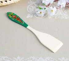 Лопатка деревянная Цветок 31х5 см микс хохлома 1000074