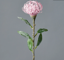 Цветок искусственный Леукоспермум 52х7 см сиренево-розовый