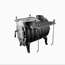 Варочная-отопительно печь Тайга PRO 100 м3