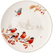 Тарелка обеденная 27 см Лесная сказка Снегири Lefard 85-1909