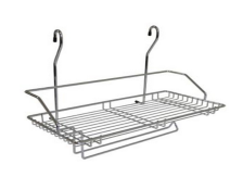 Полка одинарная с держателем для полотенца ALBA 400х215х320мм CWJ220