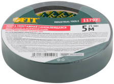 Лента клеящая двухсторонняя на вспененной основе с подложкой 25ммх5м FIT 11797