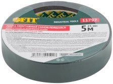 Лента клеящая двухсторонняя на вспененной основе с подложкой 25ммх5м FIT 11797