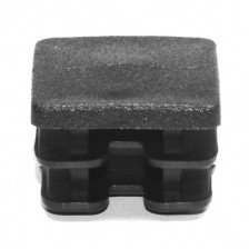 Заглушка квадратная 20х20  черная