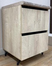 Тумба для ванной Вита 540х520х740мм Дуб эндгрейн элегантный