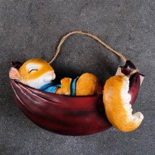 Фигура Белка в гамаке 29х13х17см