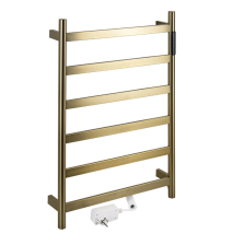 Полотенцесушитель KRAFTTE электрический 480х730х90мм бронза 75W, 220V, нерж сталь 44047