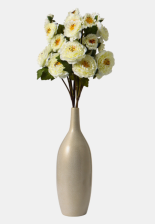 Цветы искусственные Эустома Розанна 70см белый 10526721