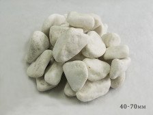 Галька мраморная белая (4-7 см)