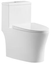 Унитаз Компакт SM9609 моноблок безободковый белый с сиденьем микролифт