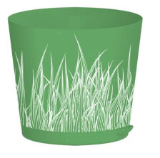 Горшок с поддоном Easy Grow 2л D160 зеленая трава