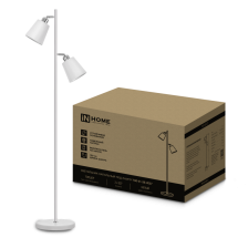 Торшер IN HOME THO 01-2-2хЕ27Б 60W 1400x250 2хE27 белый плафон, белый корпус