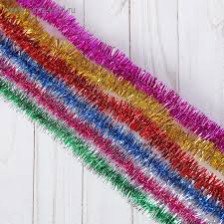 Мишура 3см/130см Ниточка пушистая 701304