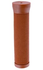 Ручки 00-170494 на руль H120 резиновые 120мм, с расширением на торцах, коричневые