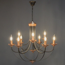 Светильник MDD030210/5 RB+BK  бронза+черный  Е14 5х40W 