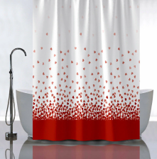 Штора для ванной комнаты 180х180см САНАКС РОМАНТИКА, без колец 01-120