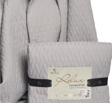 Покрывало (комфортер) микрофибра Релакс Серебро Бел-Поль Размер: 160х210
