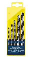 Набор сверл по дереву 5 шт (4-5-6-8-10 мм) FIT 36099