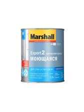 Краска для стен и потолков моющаяся Export 2 глубокоматовая BС (0,9л) Marshall