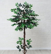 Дерево искусственное Фикус с корнями ствол 148см микс 416627
