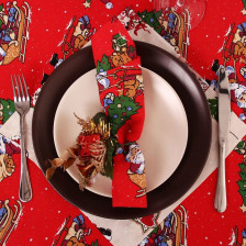 Салфетка 30х30 Доляна Новогодний подарок хлопок 1505586