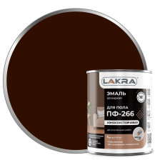 Эмаль ПФ-266 красно-коричневая (1кг) Лакра