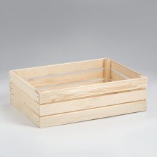 Ящик для стеллажей 50х35х15 см деревянный 7695061