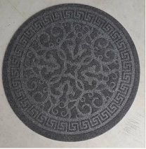 Коврик придверный круг 65см Восток (серый)